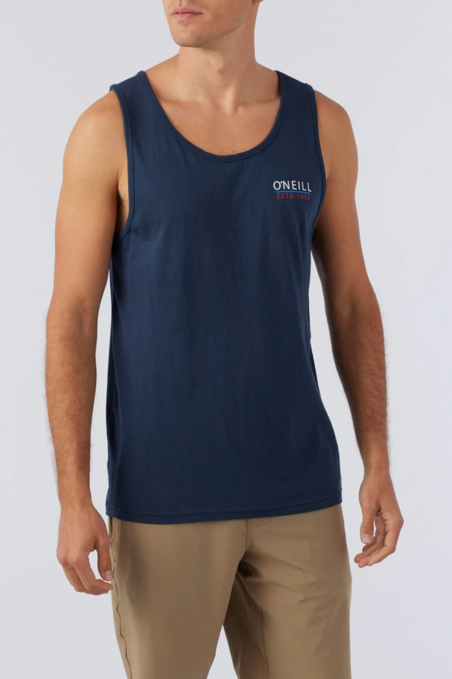 O'Neill Men's Freedom Ahead Tank Top in New Navy - Lightweight Performance Shirt