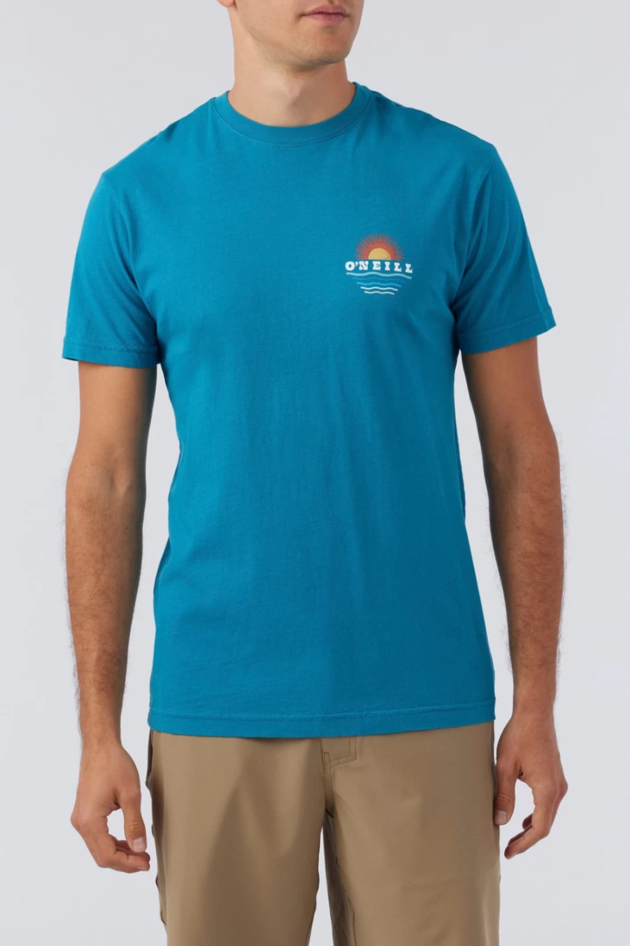 O'Neill Men's Bayblue Above & Below Tee - Casual Short Sleeve T-Shirt