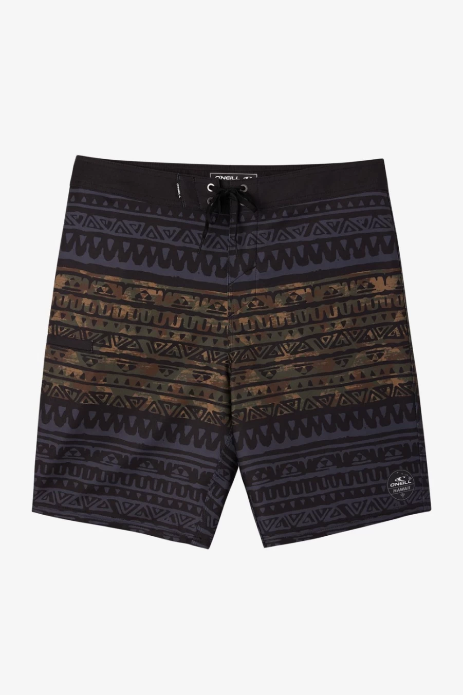 O'Neill Men's Hyperfreak Haleakala 20" Boardshorts in Army Green - Quick-Dry Swim Trunks for Surfing & Swimming