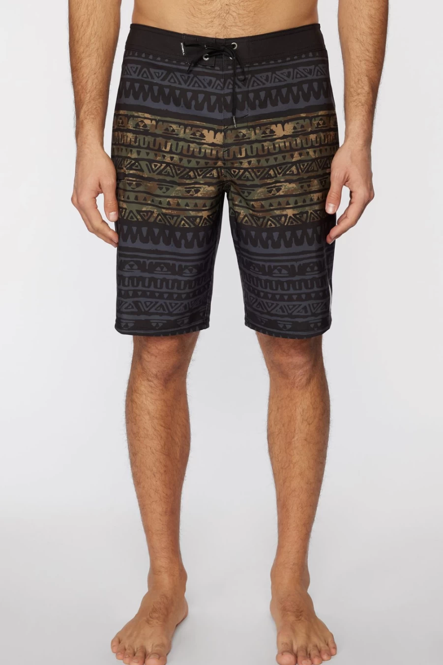 O'Neill Men's Hyperfreak Haleakala 20" Boardshorts in Army Green - Quick-Dry Swim Trunks for Surfing & Swimming