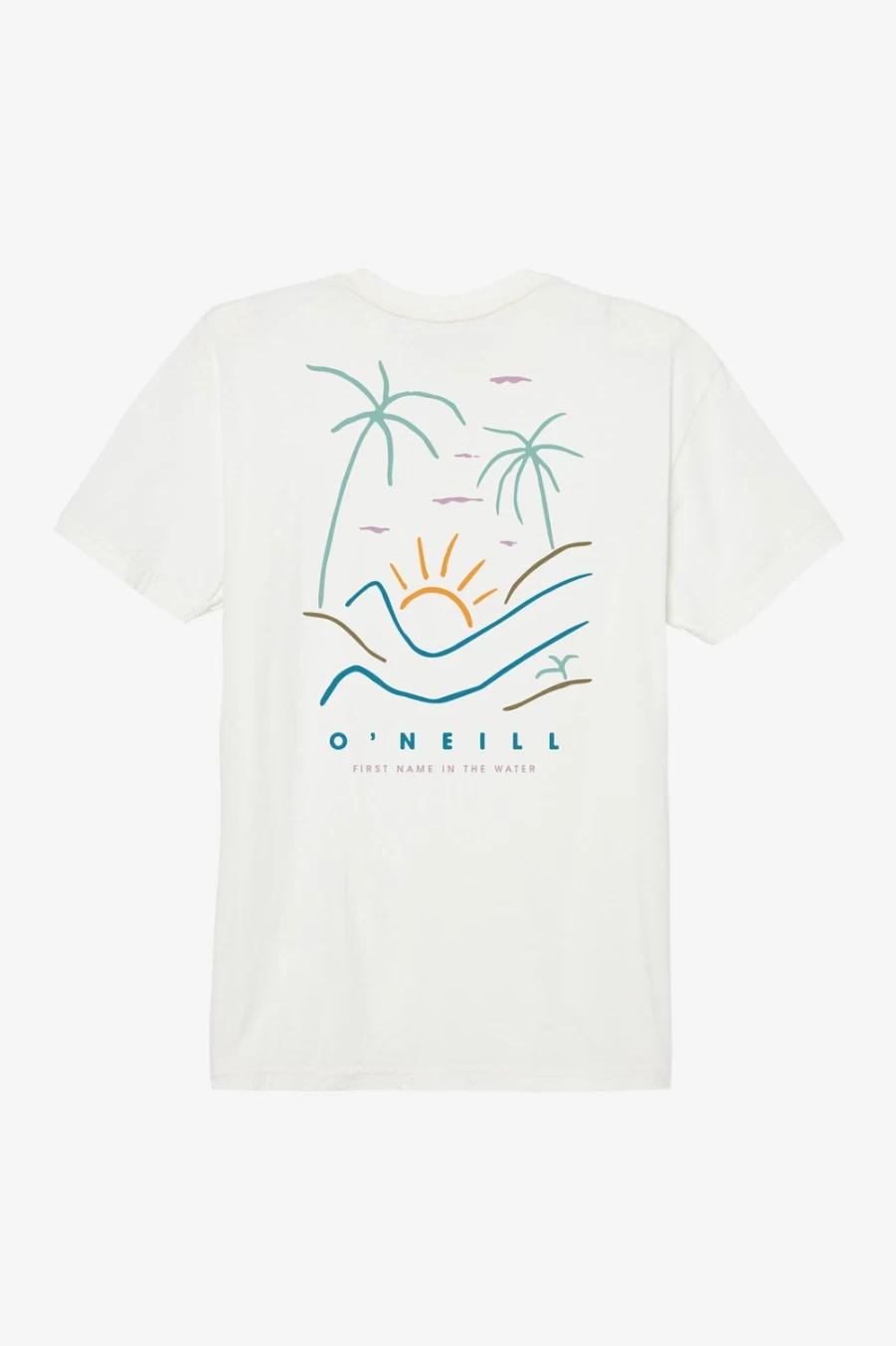 O'Neill Men's Offwhite Stir It Up Graphic Tee - Casual Short Sleeve T-Shirt