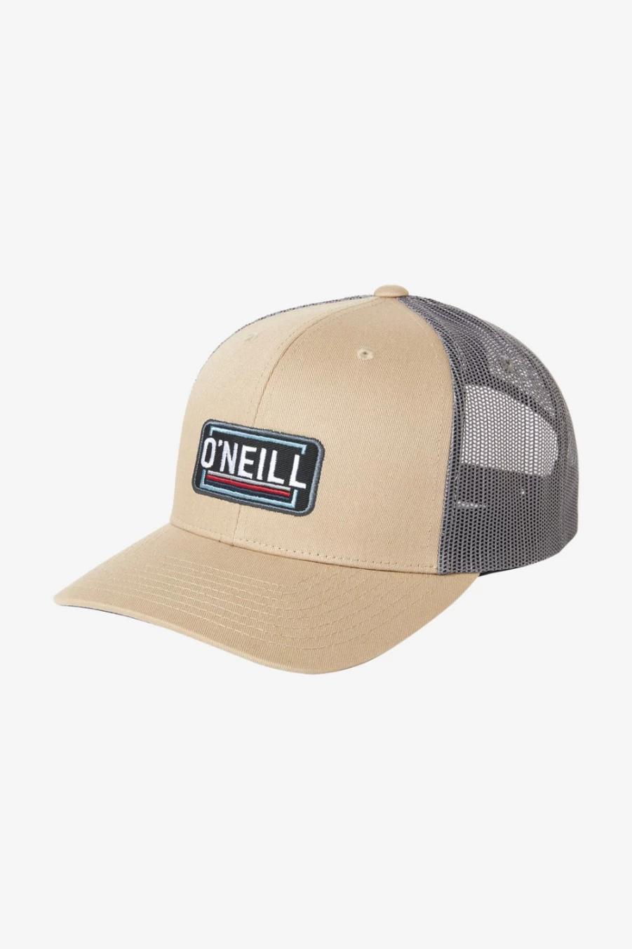 O'Neill Men's Khaki Trucker Hat - Headquarters Style Adjustable Snapback Cap