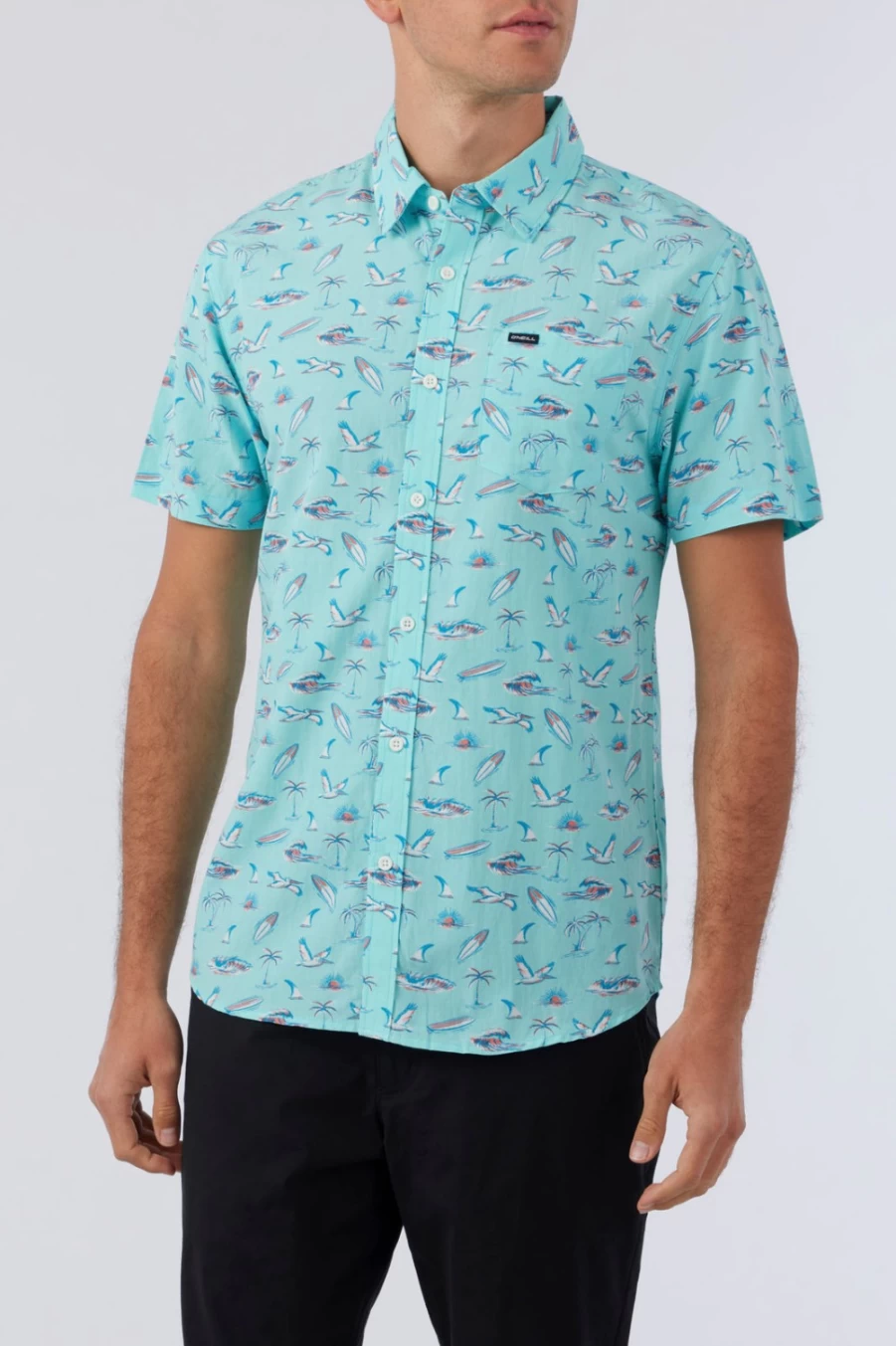 O'Neill Men's Eco Standard Shirt - Turquoise Oasis SS Tee