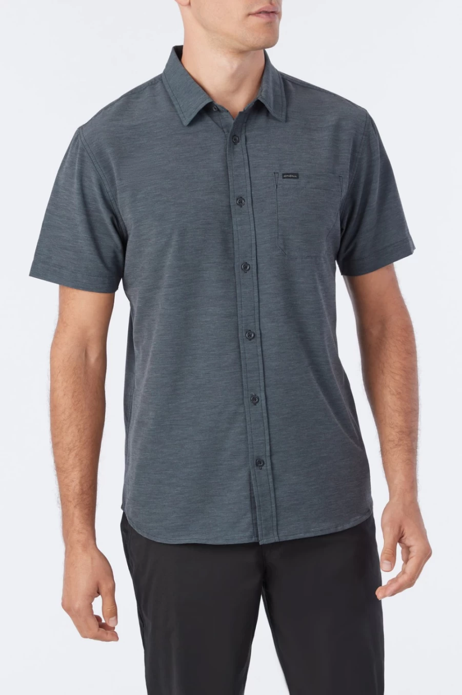 O'Neill Men's TRVLR UPF Traverse Solid Black Shirt