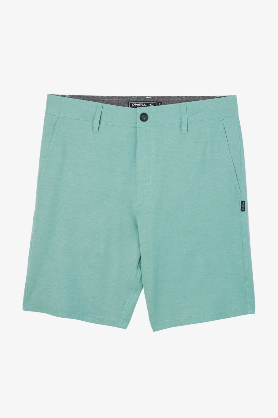 O'Neill Men's Reserve Light Check 19" Hybrid Shorts in Aquawash
