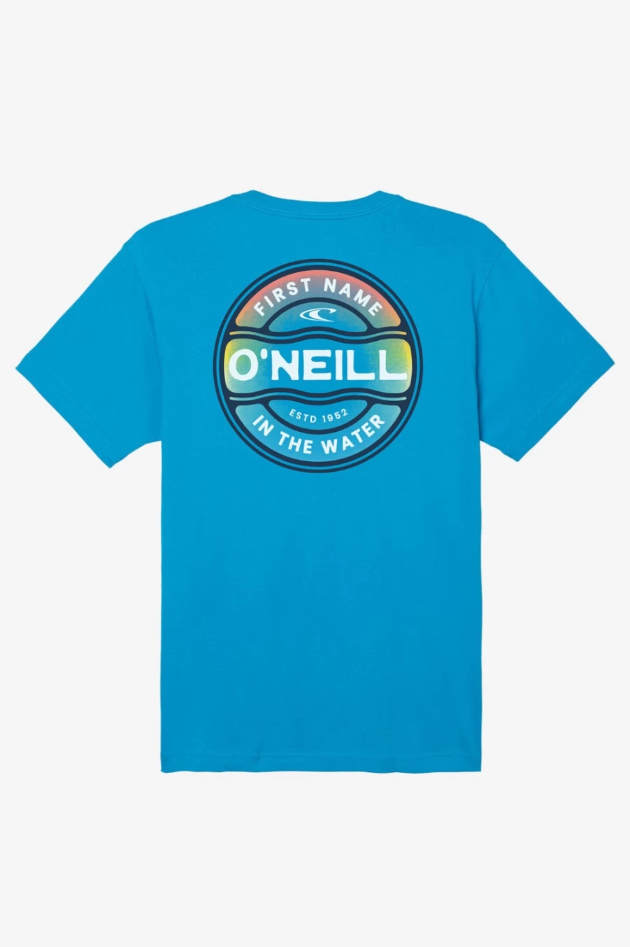 O'Neill Men's Electric Blue Ripple Tee - Stylish Casual Short Sleeve Shirt