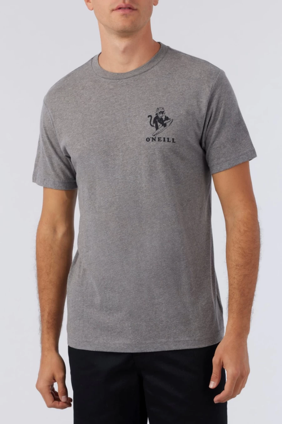 O'Neill Men's Sup Bro Tee - Heather Grey Casual T-Shirt
