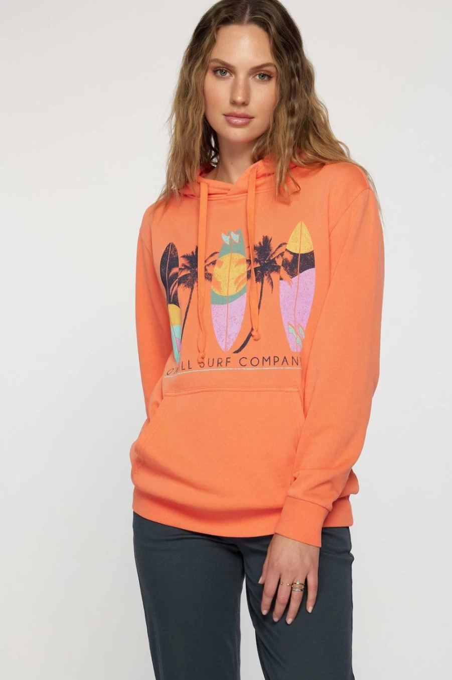 O'Neill Women's Forever Oversized Hooded Fleece Sweatshirt - Porcelain Rose