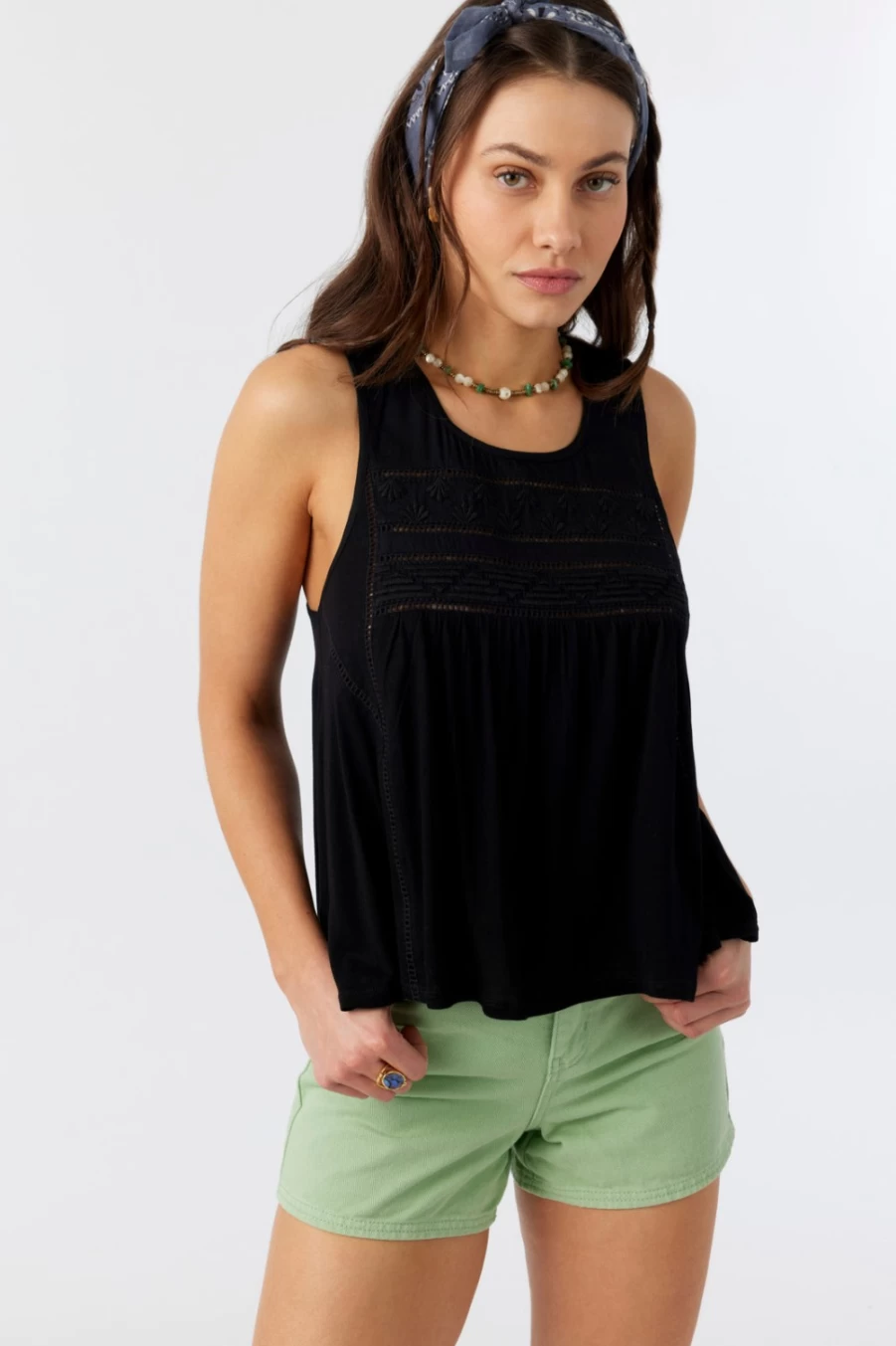 O'Neill Women's Black Racerback Top - Tokeen Athletic Shirt