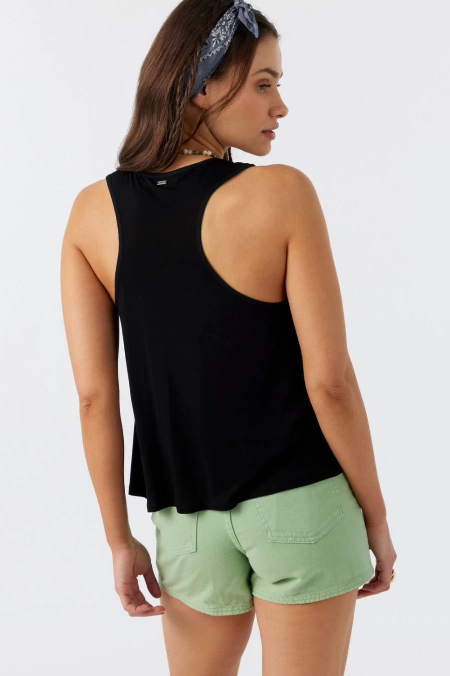 O'Neill Women's Black Racerback Top - Tokeen Athletic Shirt