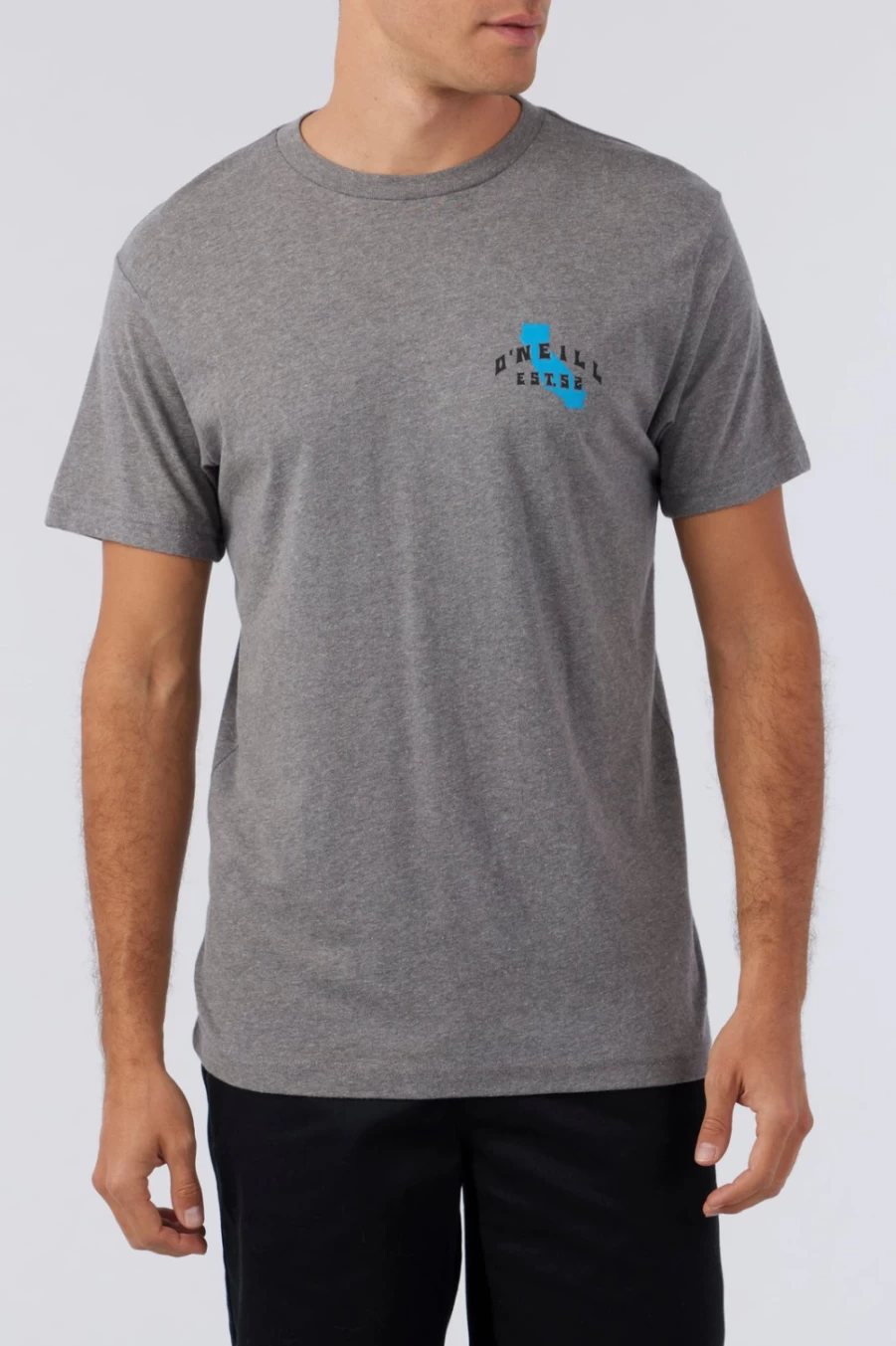 O'Neill Men's Cali Beach Break Tee - Heather Grey Casual T-Shirt