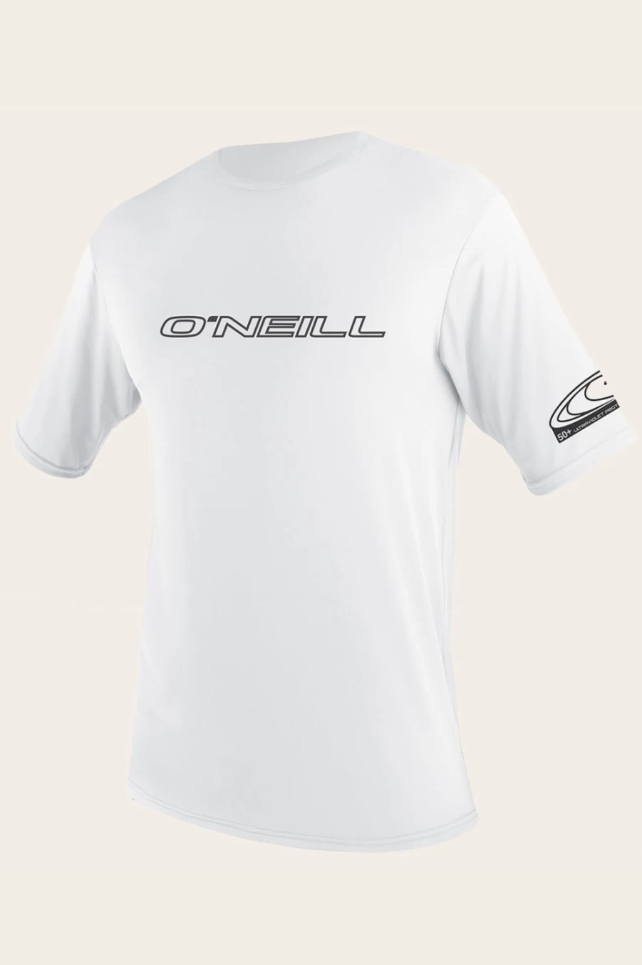 O'Neill Men's Basic Skins 50+ UPF Sun Shirt - White Long Sleeve SPF Shirt for Sun Protection
