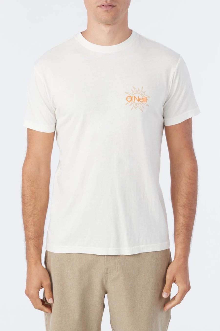 O'Neill Men's Offwhite Quiver Tee - Casual Short Sleeve T-Shirt