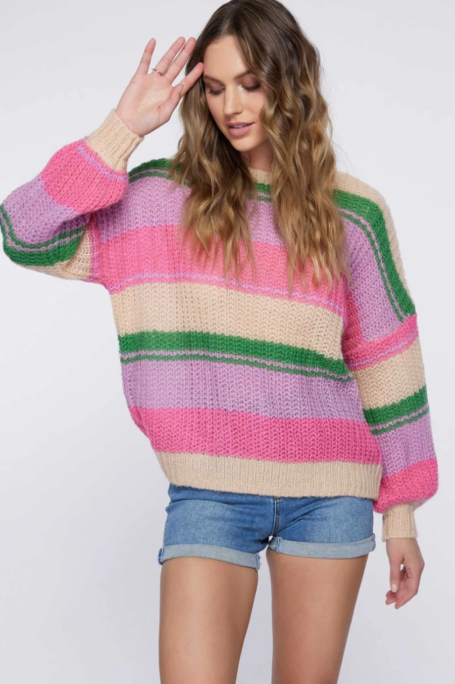 O'Neill Women's Passionfruit Oversized Sweater - Lake View Cozy Knit Pullover
