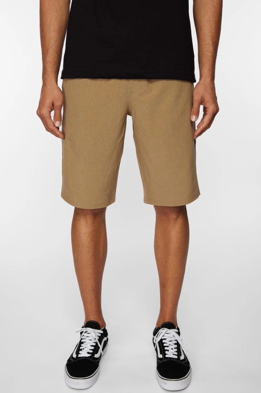 O'Neill Men's 21" Hybrid Reservoir E-Waist Shorts in Dark Khaki