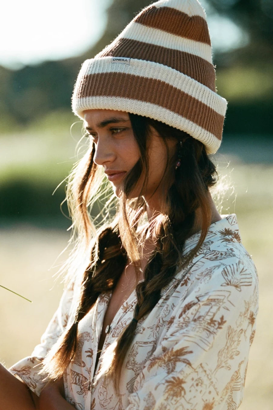 O'Neill Women's Chipmunk Bonfire Beanie - Cozy Knit Winter Hat