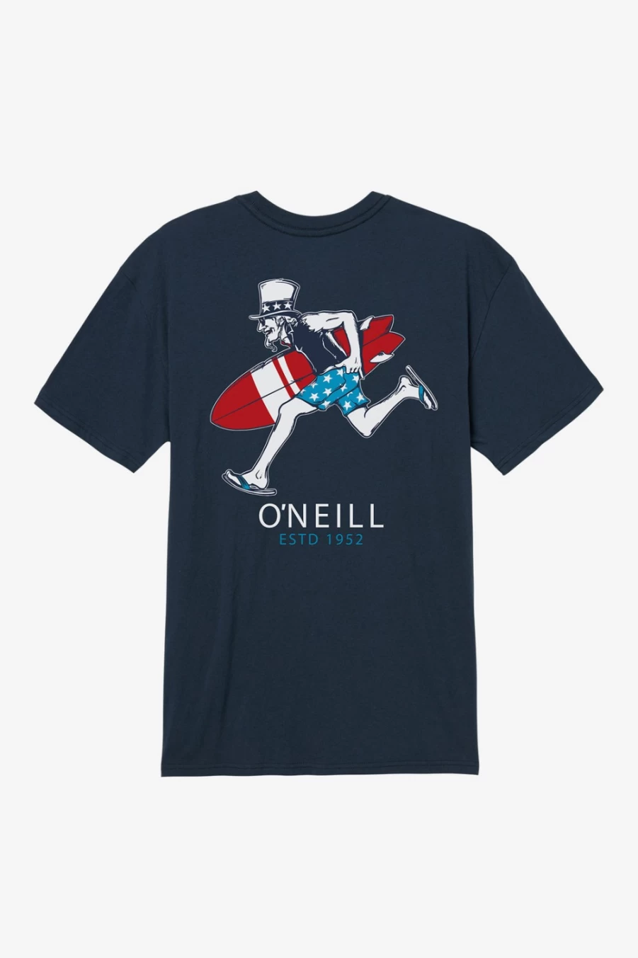 O'Neill Men's Freedom Ahead Tee in New Navy - Casual Short Sleeve T-Shirt