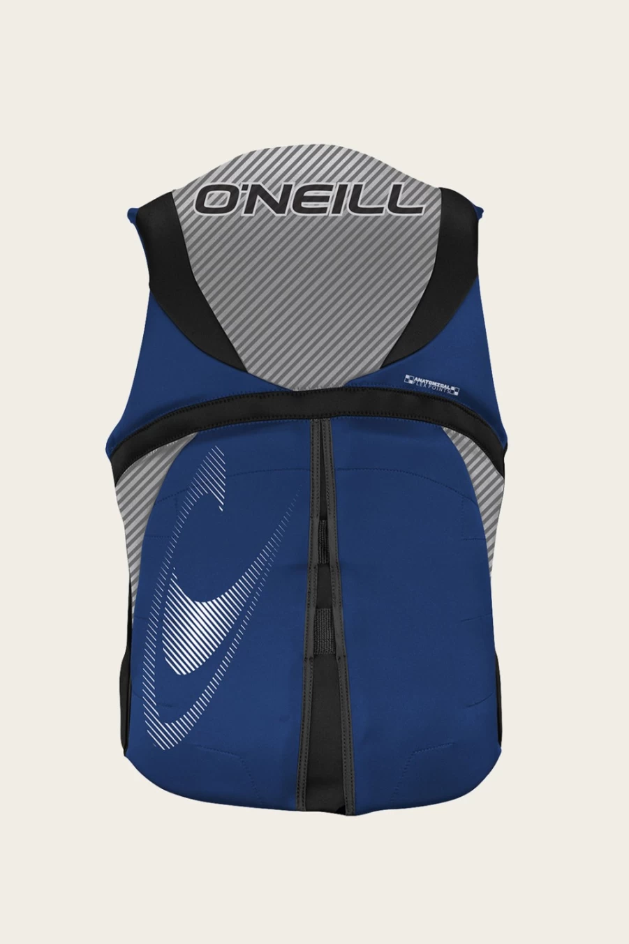 O'Neill Men's Reactor USCG Life Vest - PAC/Lunar/Blk, Adult Safety PFD for Water Sports