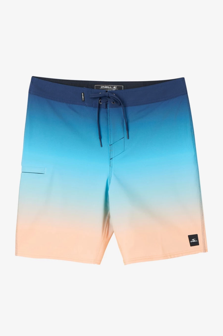O'Neill Men's Hyperfreak Heat Fade 19" Boardshorts in Cantaloupe