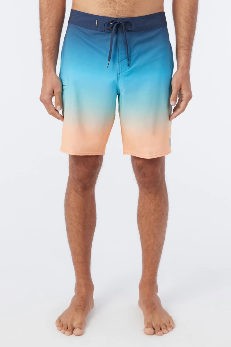 O'Neill Men's Hyperfreak Heat Fade 19" Boardshorts in Cantaloupe