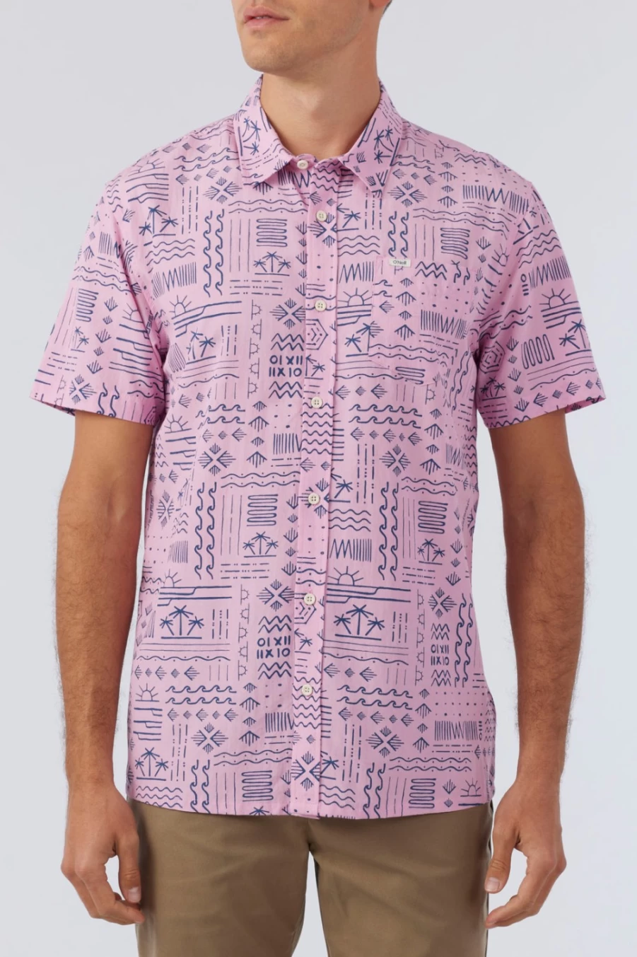 O'Neill Men's Eco Standard Shirt in Plum - Sustainable Casual Wear