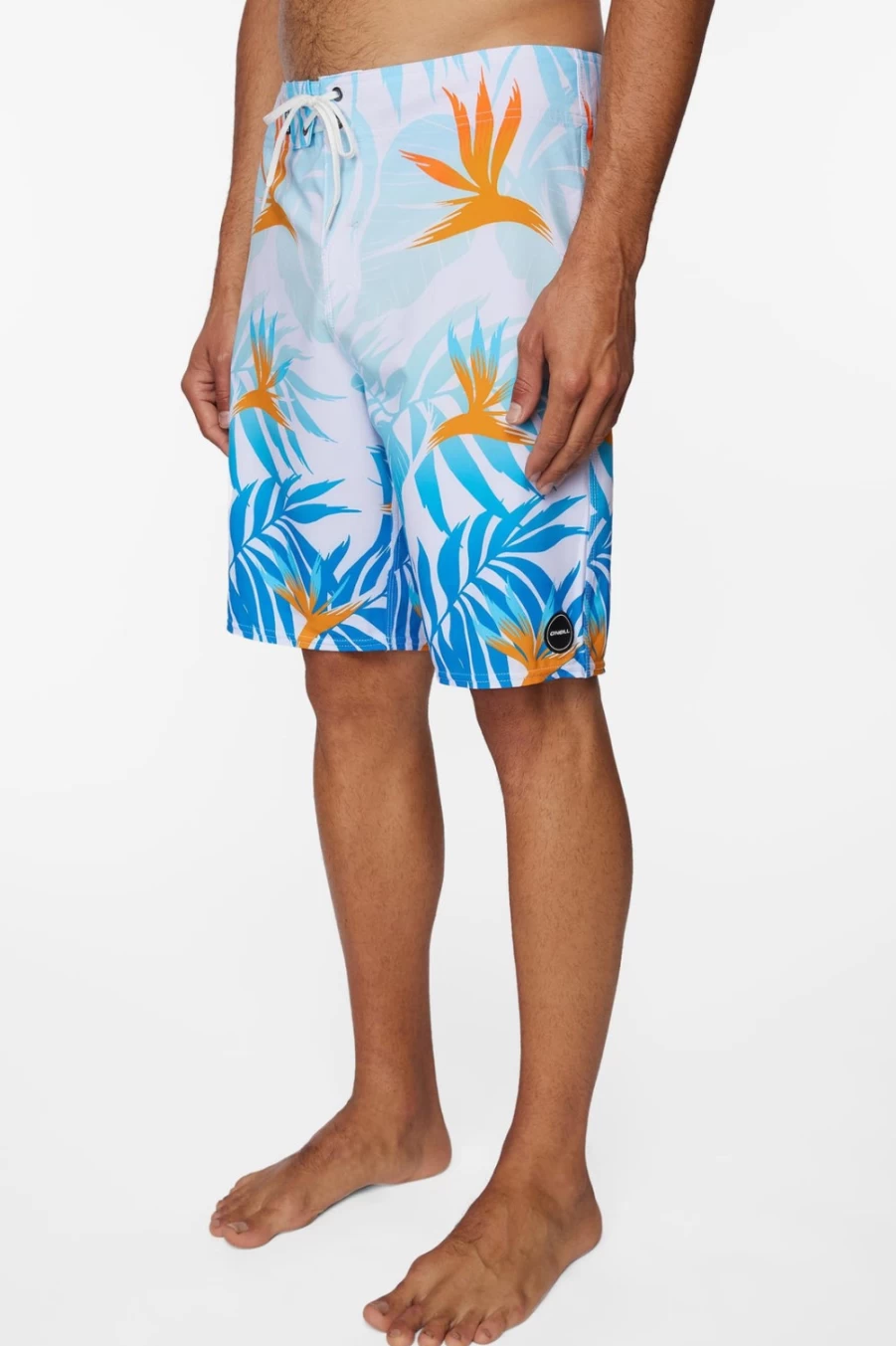 O'Neill Men's 20" Tropix Boardshorts - White