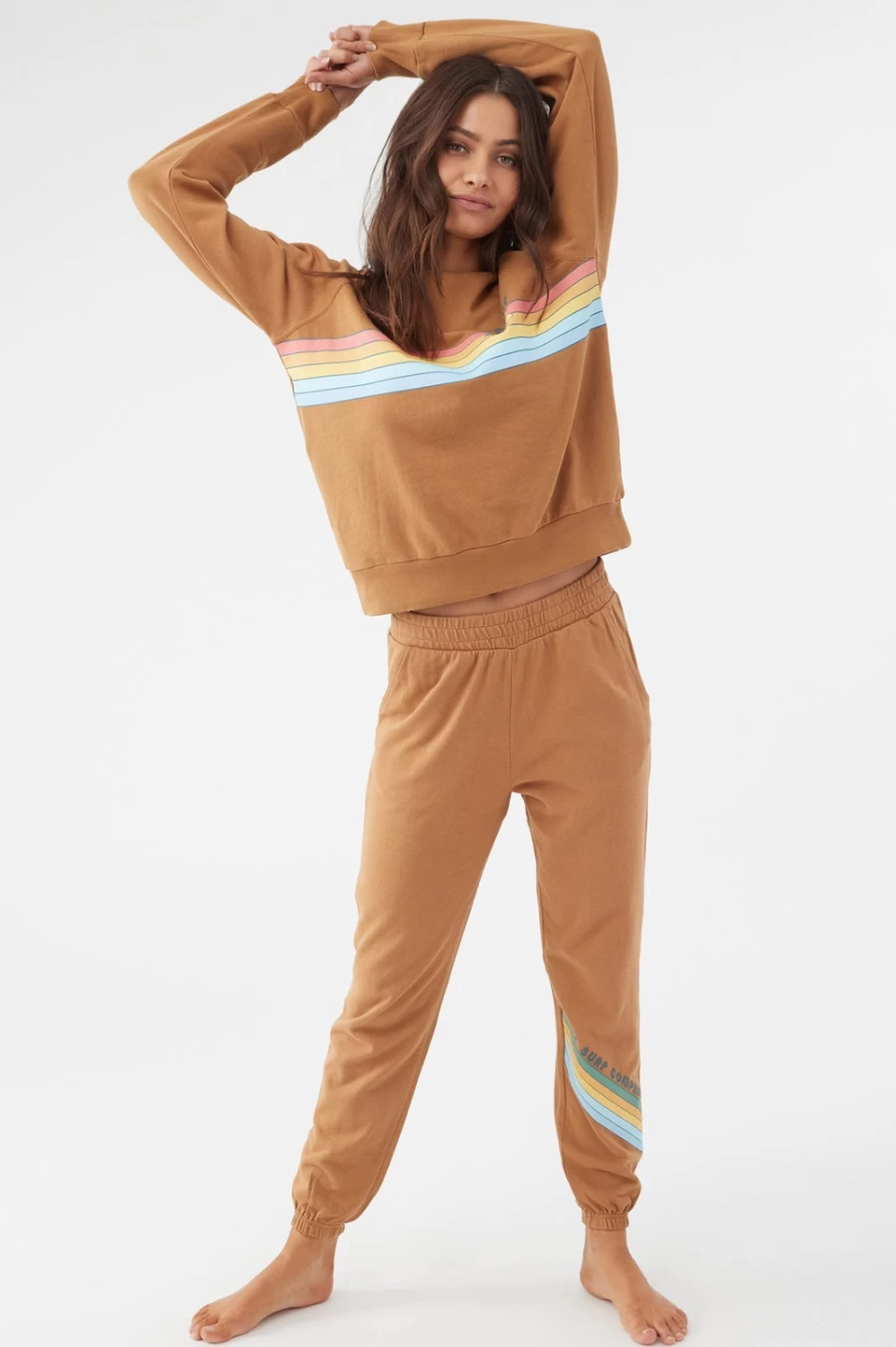 O'Neill Women's Swept Up Pants in Chipmunk - Comfortable & Stylish Casual Wear