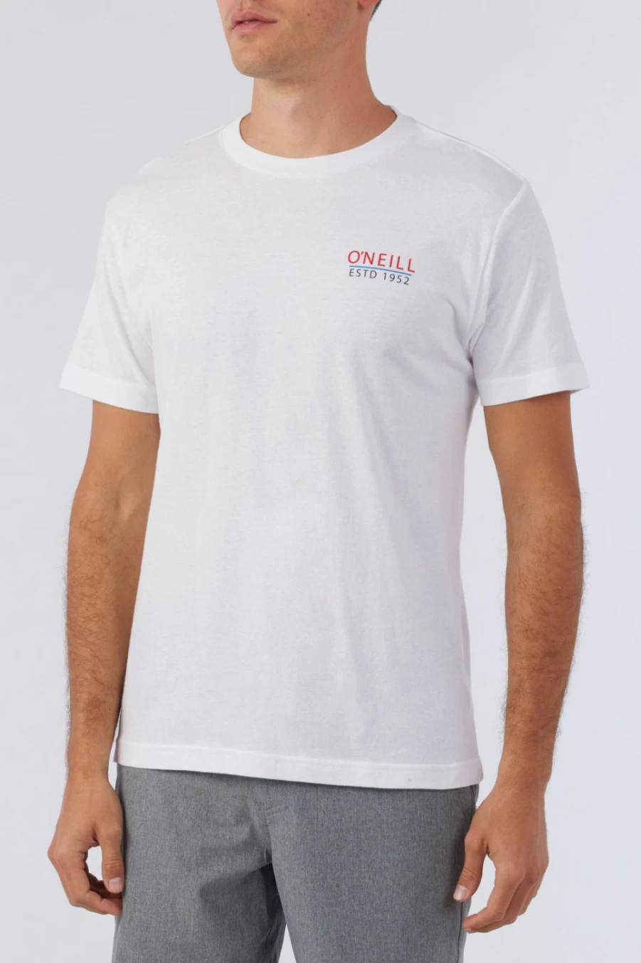 O'Neill Men's Freedom Ahead White T-Shirt - Casual Short Sleeve Tee