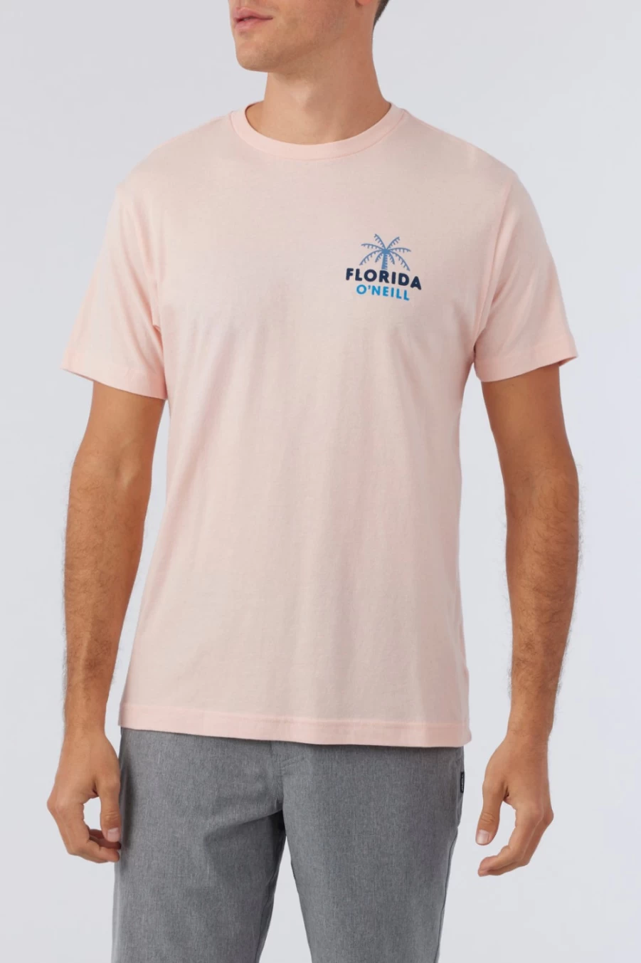 O'Neill Men's Florida Shine On Tee - Pinkdust T-Shirt for Casual Wear