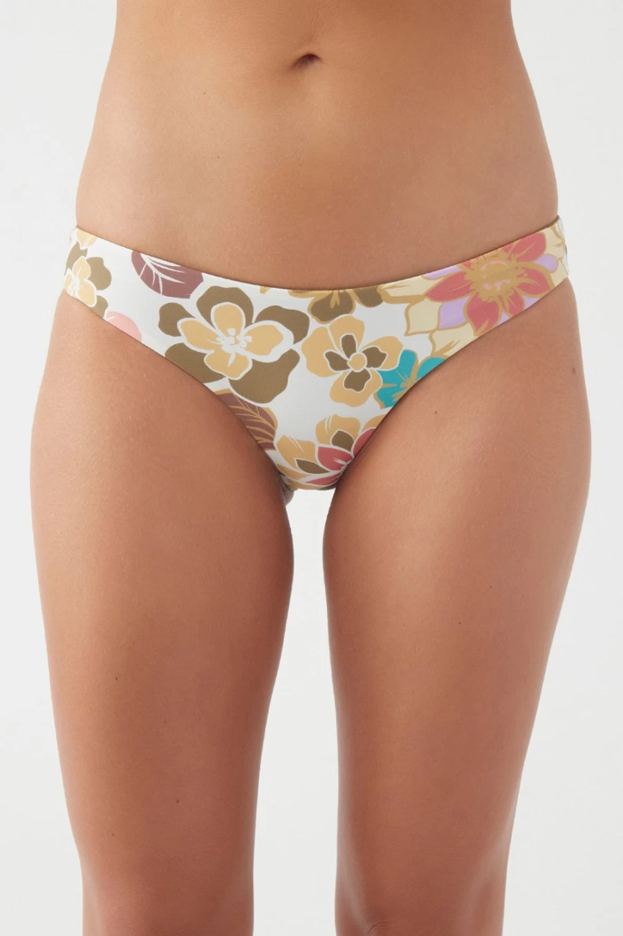 O'Neill Women's Multicolored Meadow Floral Matira Revo Hipster Cheeky Bottoms Swimwear