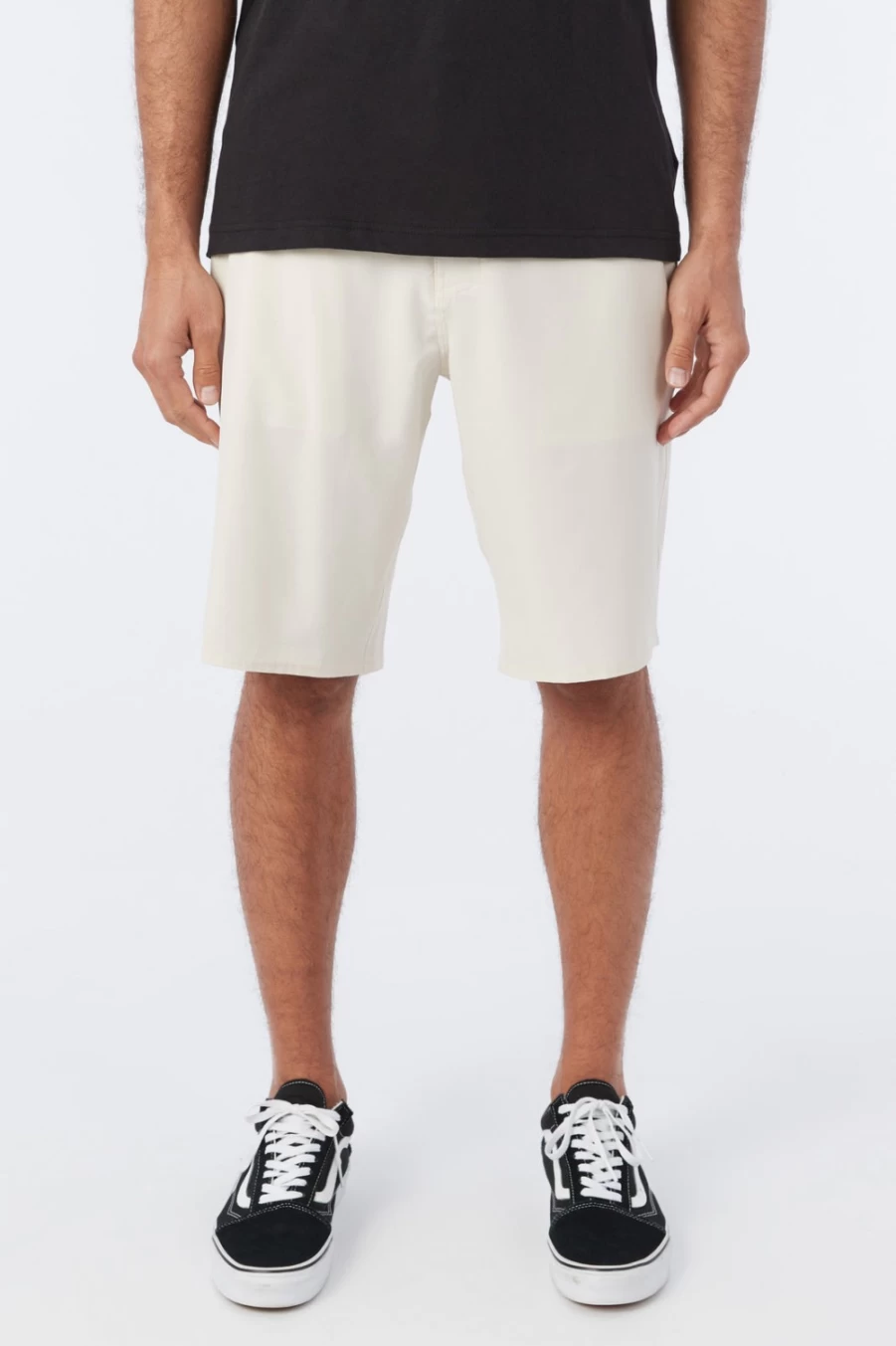 O'Neill Men's Loaded 21" Hybrid Shorts in Cream - Lightweight Comfort & Style