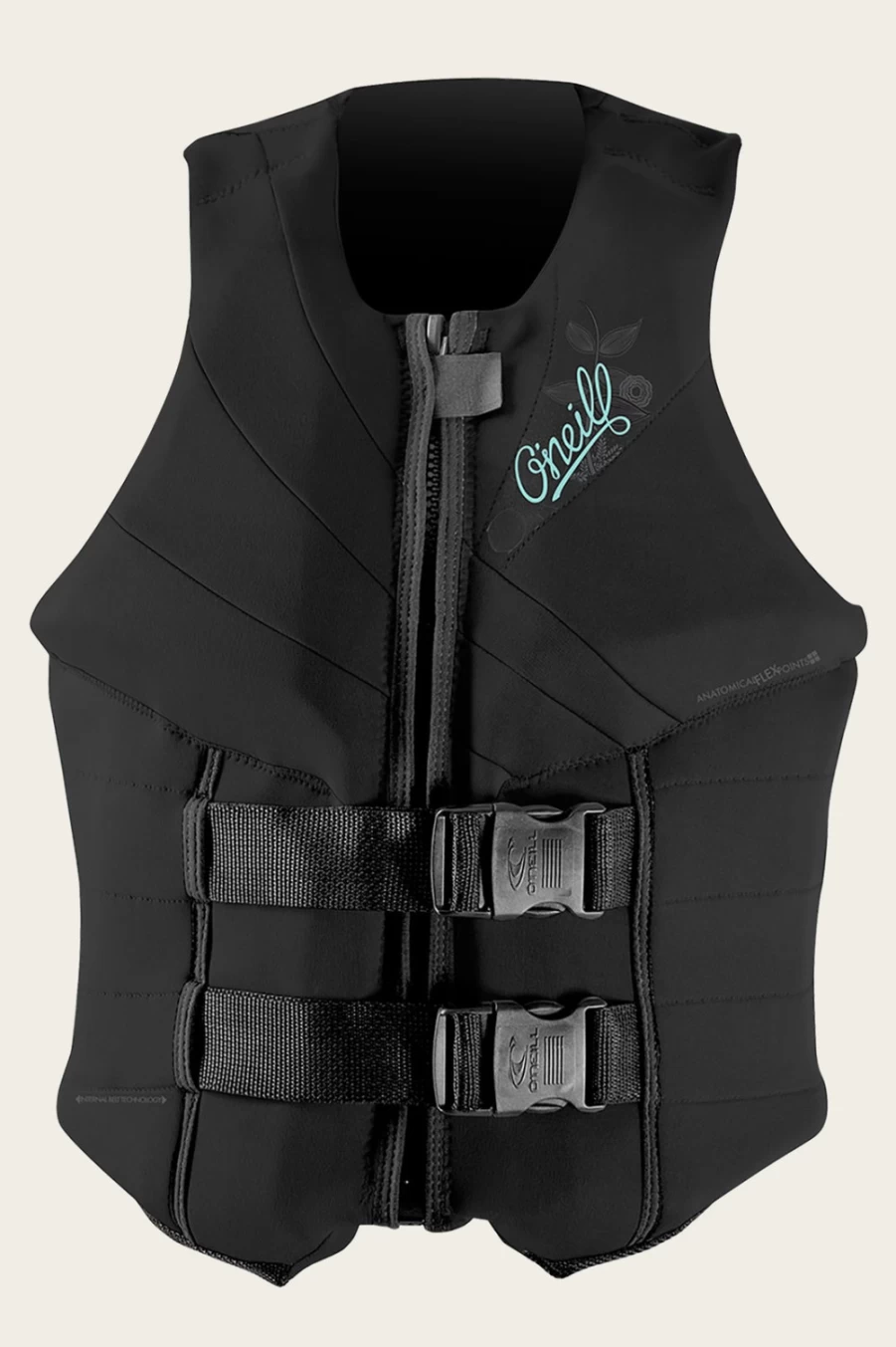 O'Neill Women's Siren USCG Vest - Black (Blk/Blk/Blk) Safety Life Jacket