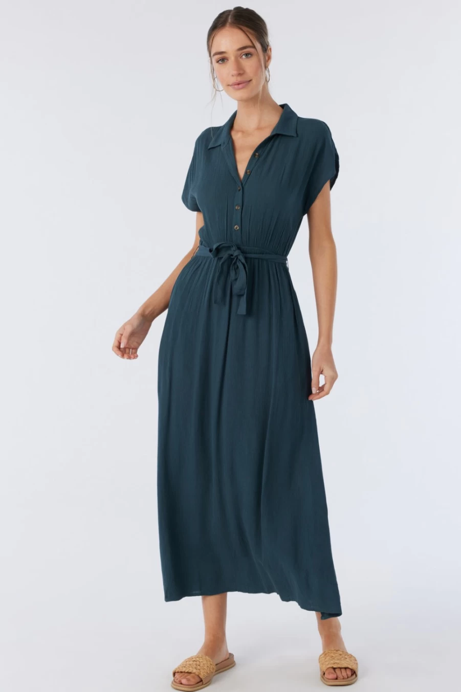 O'Neill Women's Slate Lori Maxi Dress - Stylish Casual Summer Long Dress
