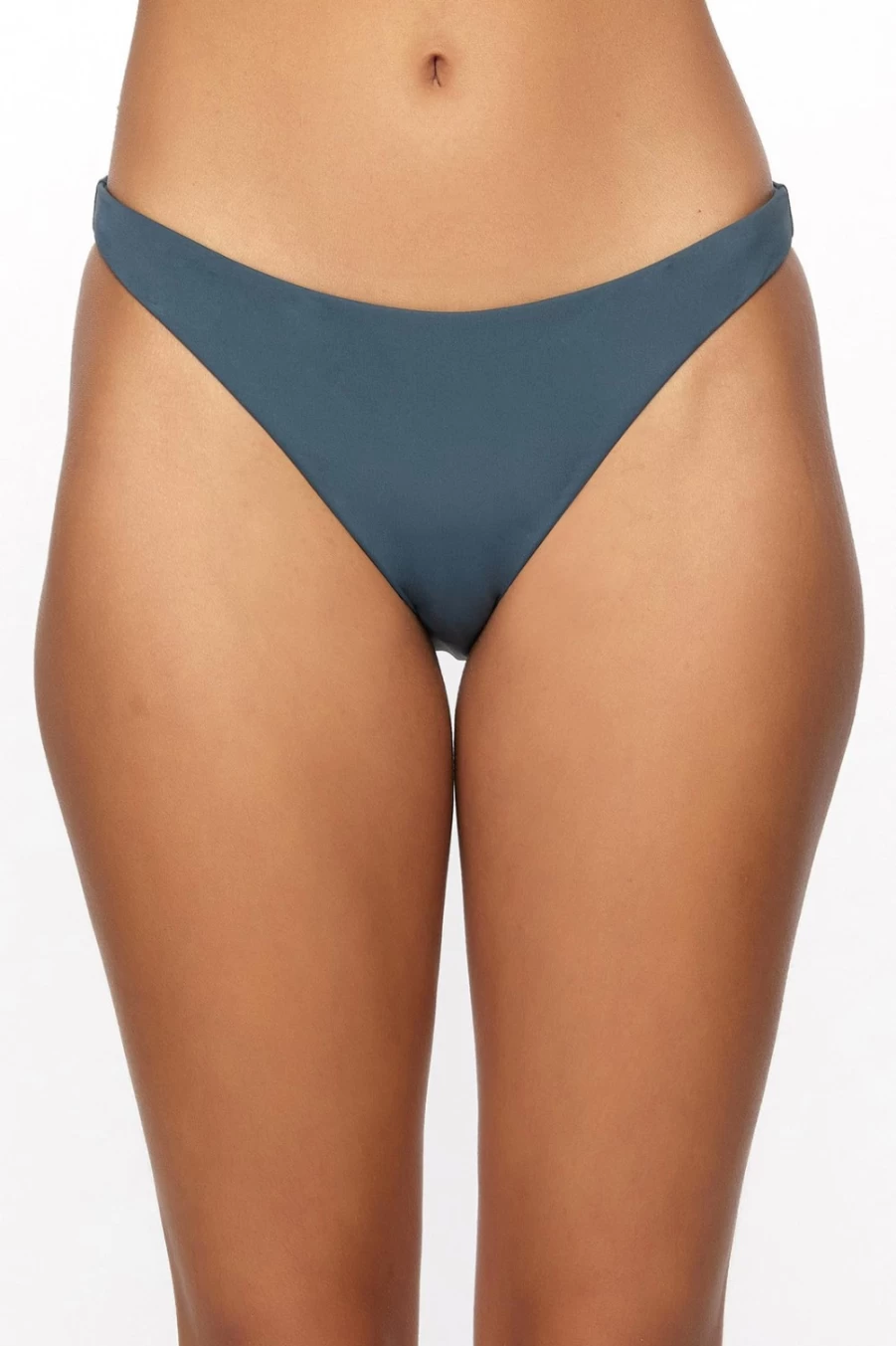 O'Neill Women's Flamenco Cheeky Bottoms Swimwear in Slate - Saltwater Solids Collection