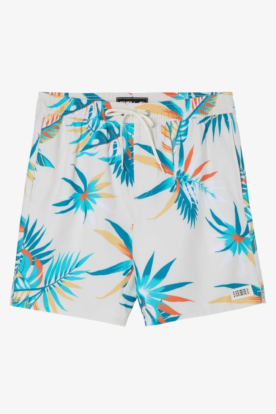 O'Neill Men's Myriad Volley 17" Boardshorts in Cream - Quick-Dry Swim Trunks for Men
