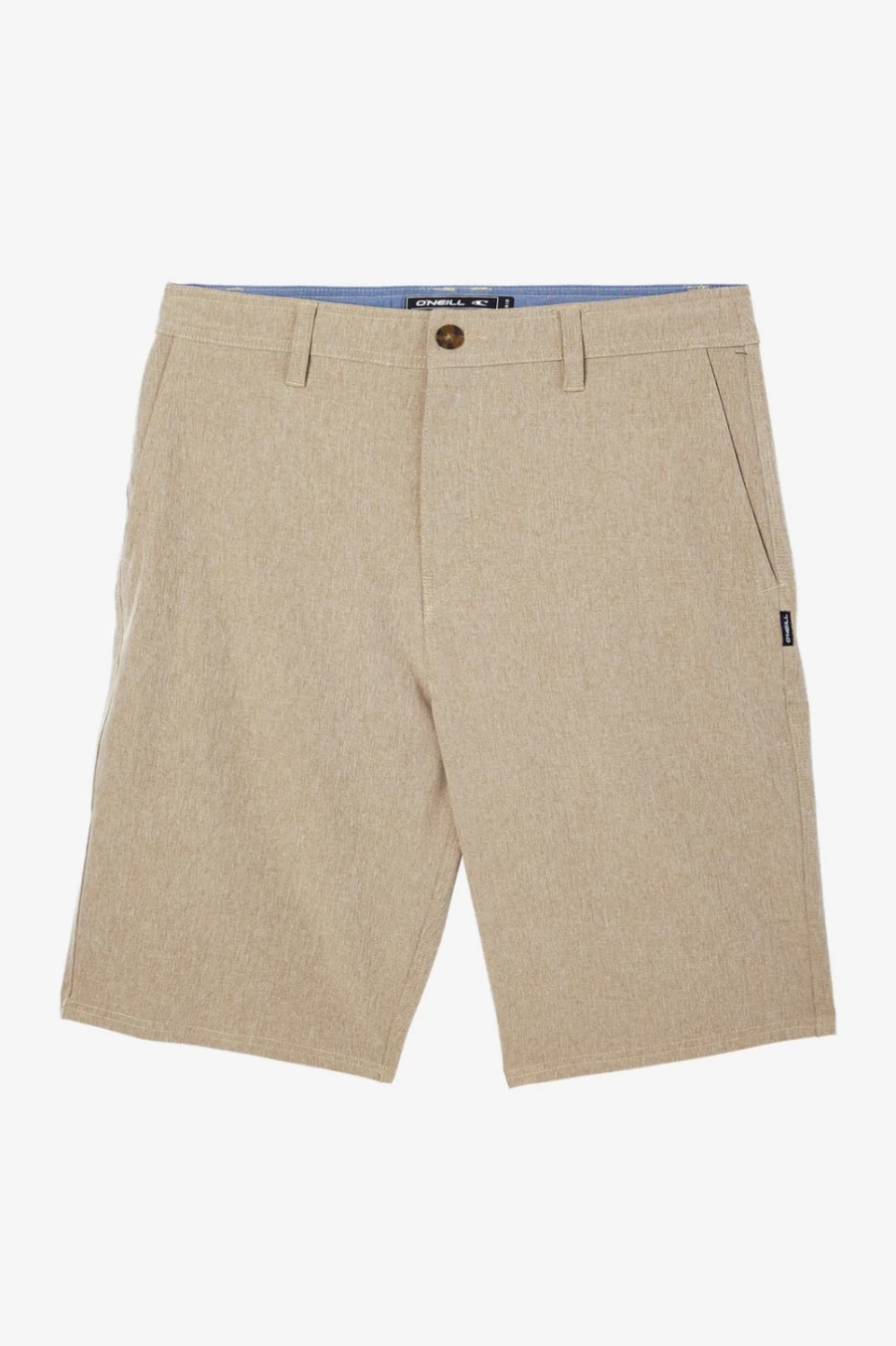 O'Neill Men's Khaki Reserve Heather 21" Hybrid Shorts