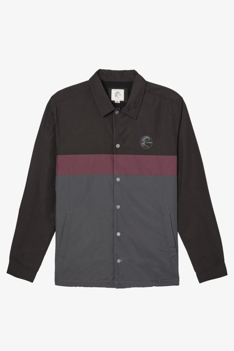 O'Neill Men's Black Daybreak Jacket - Waterproof & Lightweight Outdoor Wear