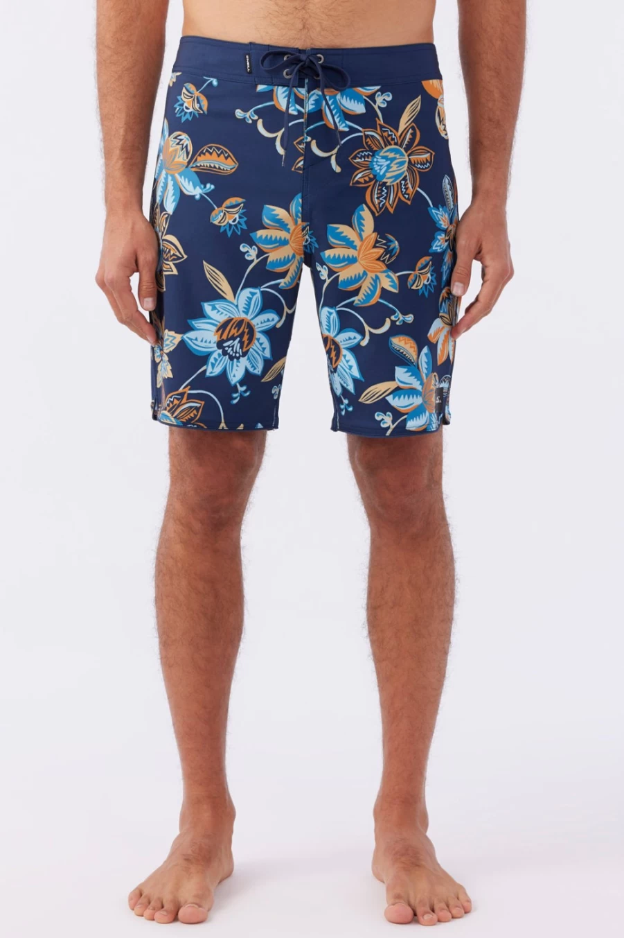 O'Neill Men's Hyperfreak Mysto Scallop 19" Boardshorts in Navy