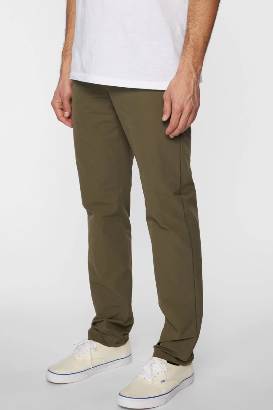 O'Neill Men's Trvlr Coast Hybrid Pants in Army Green - Lightweight Travel & Outdoor Adventure Trousers