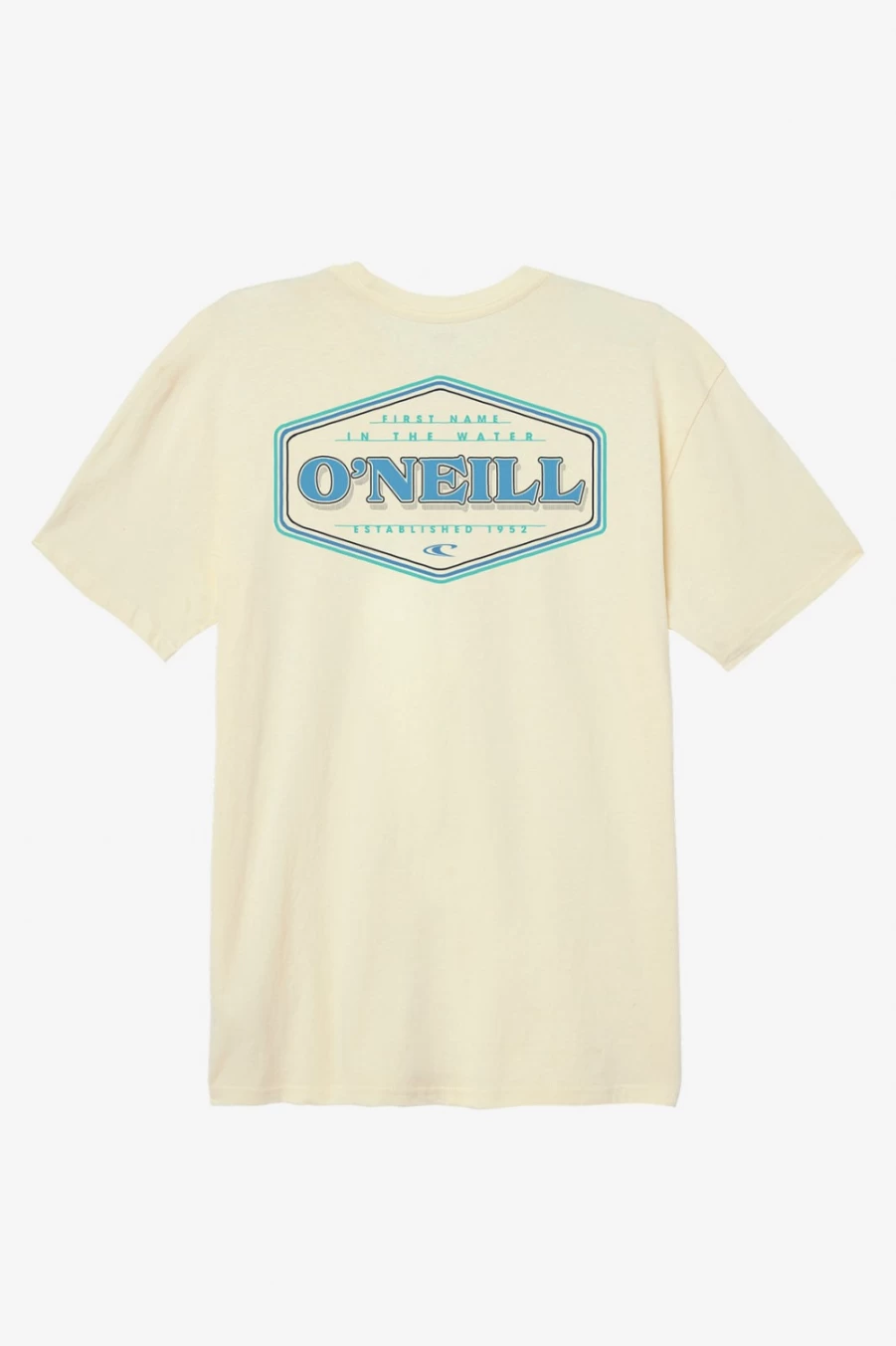 O'Neill Men's Howler Tee T-Shirt in Pale Yellow | Classic Fit Casual Top