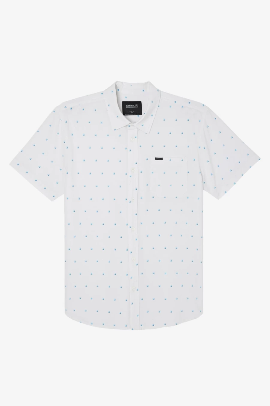 O'Neill Men's TRVLR UPF Traverse Standard Shirt - White Sun Protection Travel Shirt