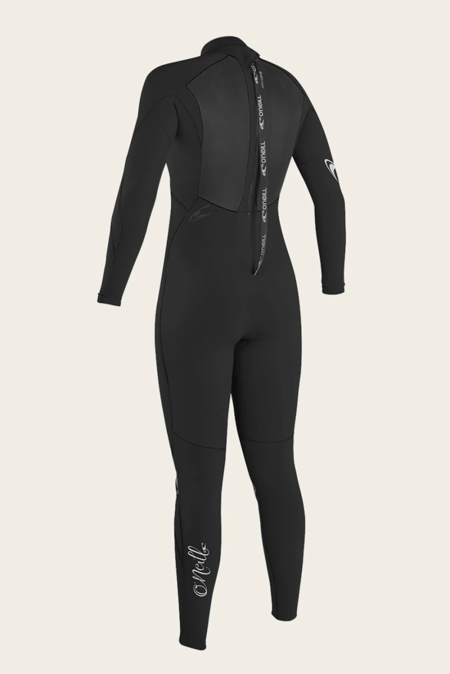O'Neill Women's Epic 3/2mm Back Zip Full Wetsuit - Black/Black (Blk/Blk)