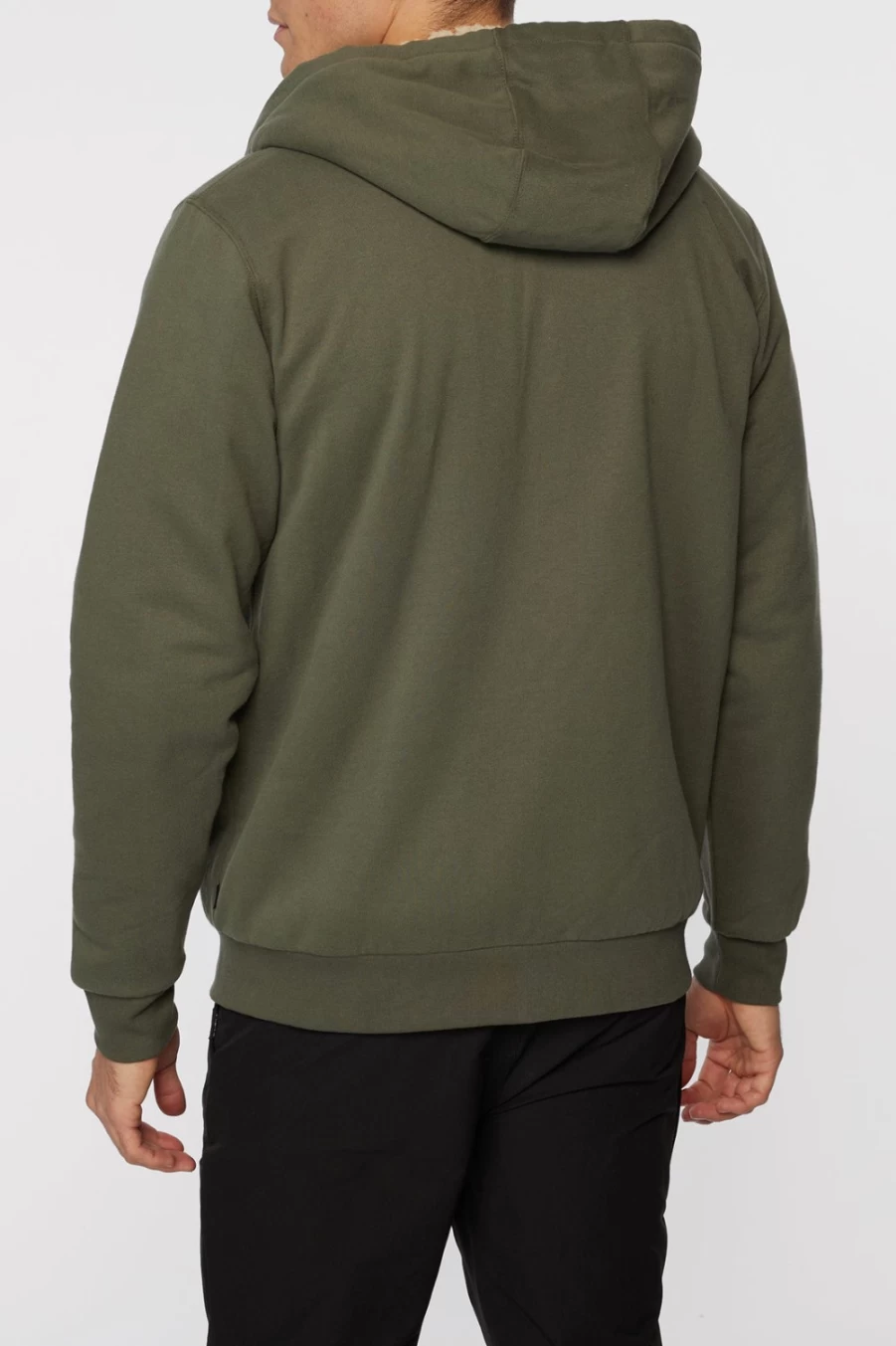 O'Neill Men's Cream Bavaro Striped Pullover Fleece Sweater