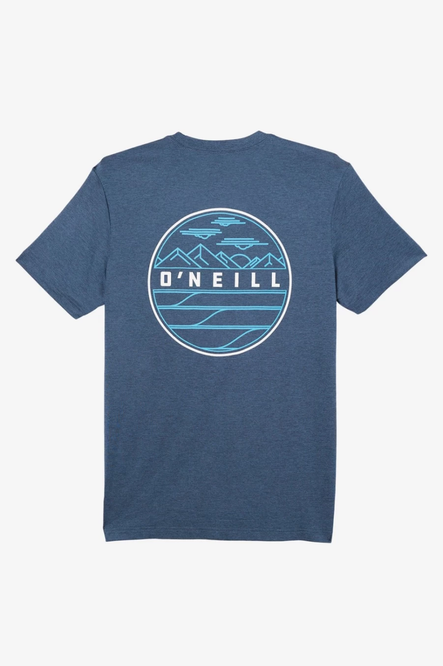 O'Neill Men's TRVLR UPF Tee - Heather Navy Sun Protection T-Shirt