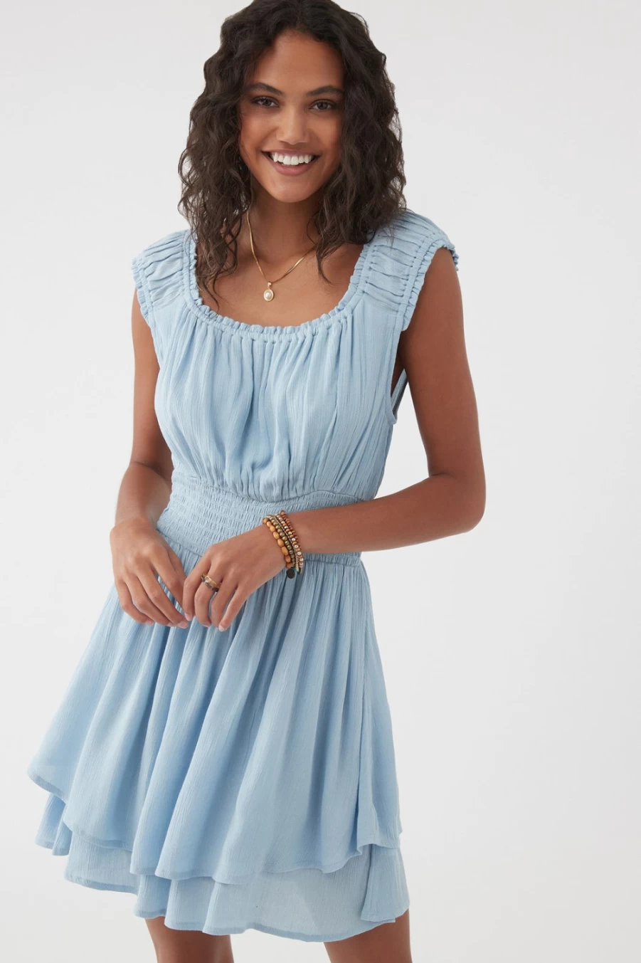 O'Neill Women's Chambray Ollie Dress - Casual Blue Denim Style