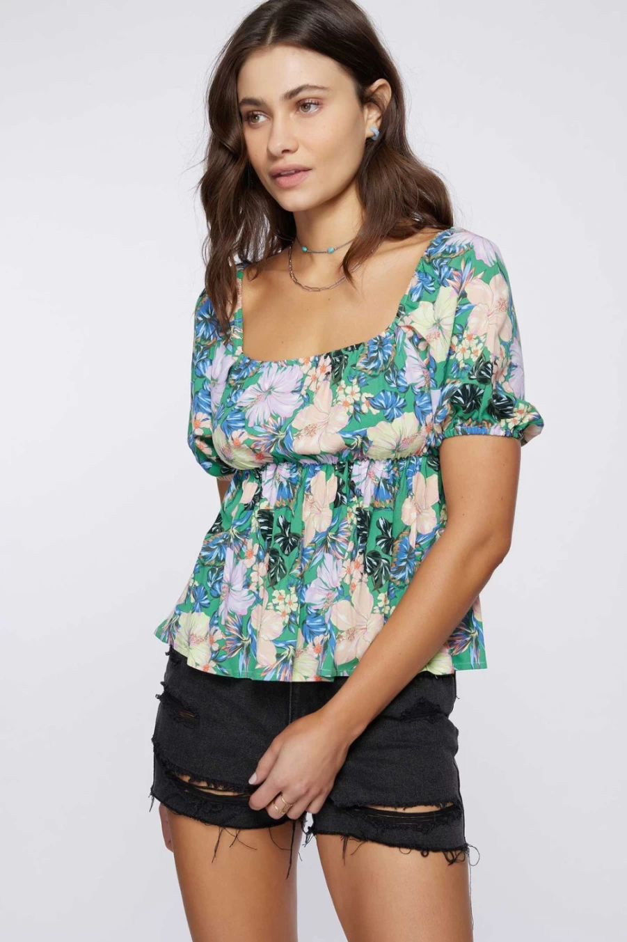 O'Neill Women's Henriette Top in Jade - Stylish & Comfortable