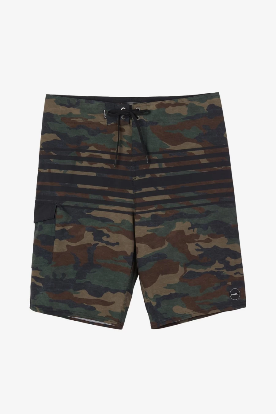 O'Neill Men's Hyperfreak Divergent 21" Boardshorts - Camo Print Swim Trunks for Men