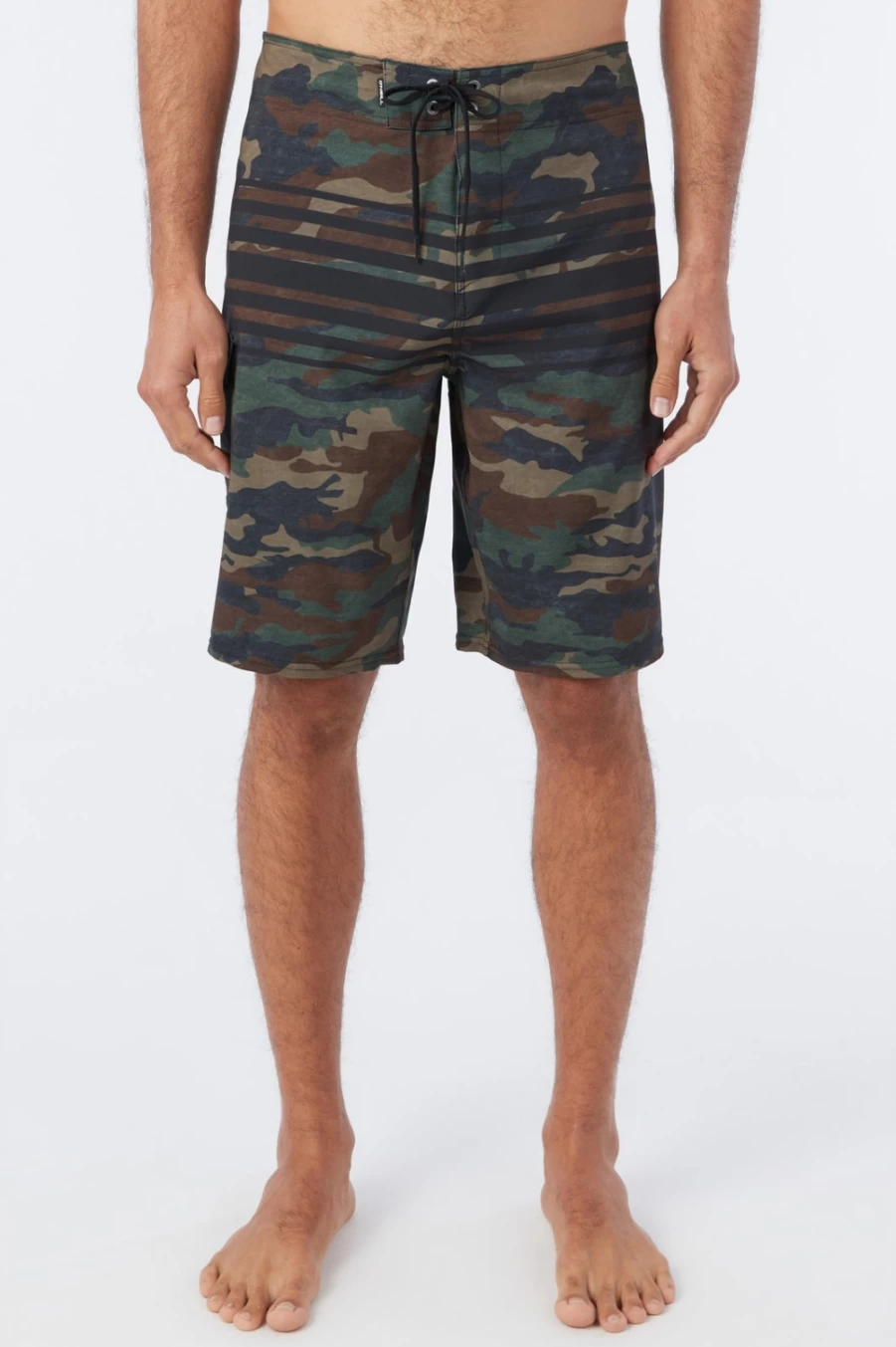 O'Neill Men's Hyperfreak Divergent 21" Boardshorts - Camo Print Swim Trunks for Men