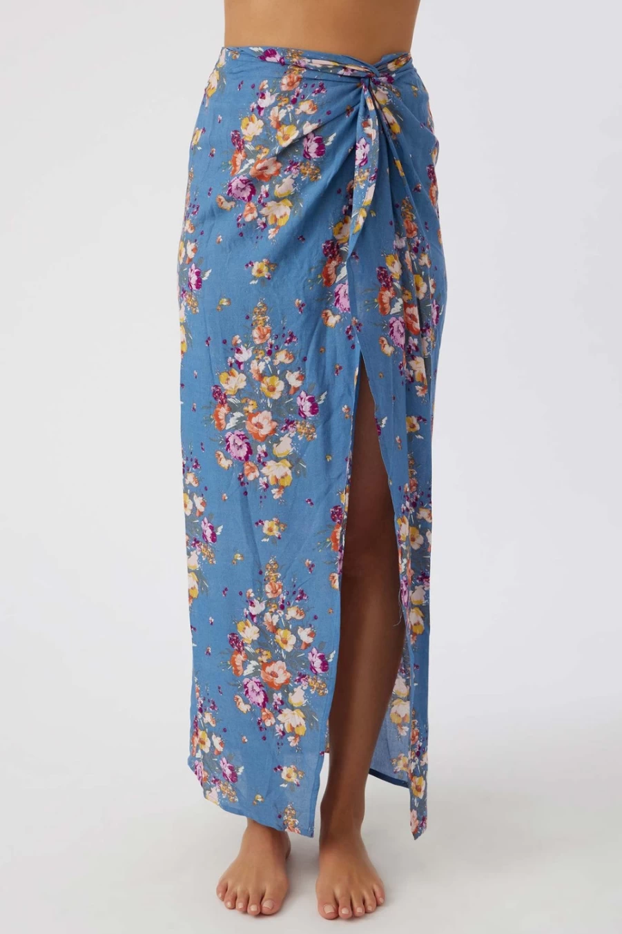O'Neill Women's Blue Hanalei Printed Skirt Cover-Up | Beachwear Swim Wrap