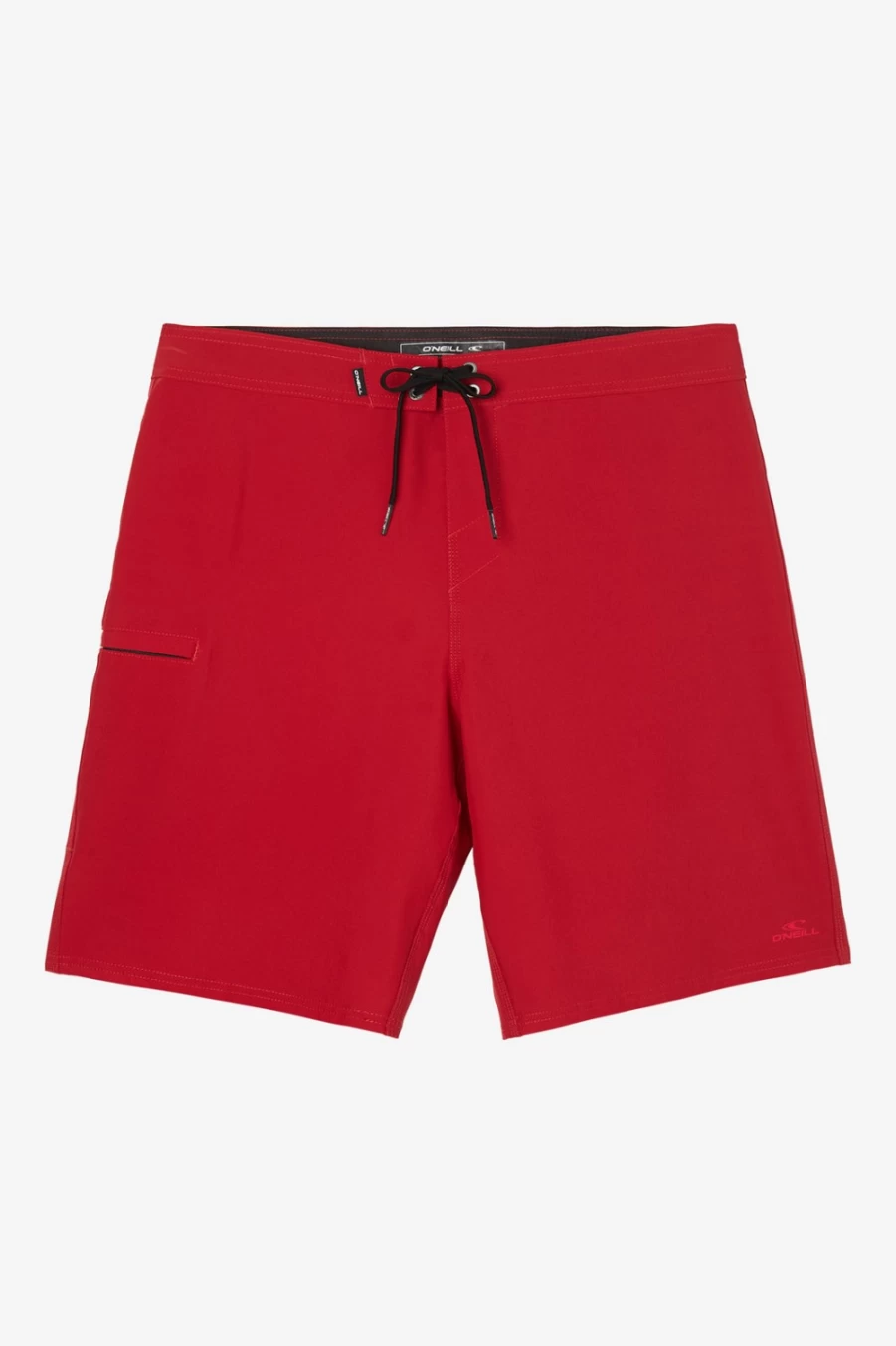 O'Neill Men's Hyperfreak Heat 20" Boardshorts - Lifeguard Red Swim Trunks for Surfing & Beach